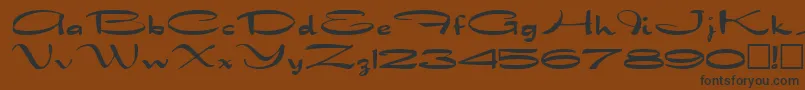 DragonwickRegular Font – Black Fonts on Brown Background