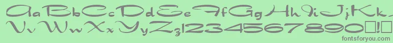 DragonwickRegular Font – Gray Fonts on Green Background