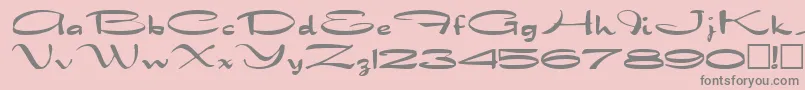 DragonwickRegular Font – Gray Fonts on Pink Background