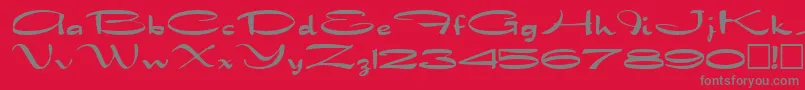 fuente DragonwickRegular – Fuentes Grises Sobre Fondo Rojo