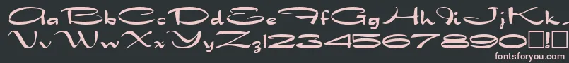 DragonwickRegular Font – Pink Fonts on Black Background