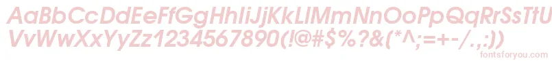 AvantgardegothiccBolditalic Font – Pink Fonts on White Background