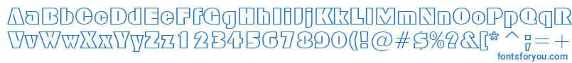 Geometric885Bt Font – Blue Fonts on White Background