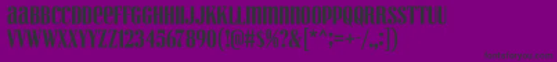 Police VexlerSlip – polices noires sur fond violet