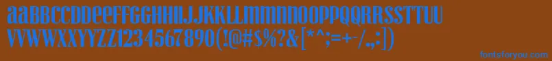 More about VexlerSlip Font VexlerSlip Font – Blue Fonts on Brown Background