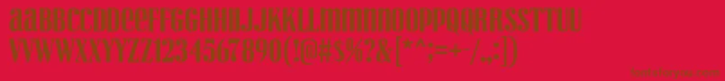 fuente VexlerSlip – Fuentes Marrones Sobre Fondo Rojo