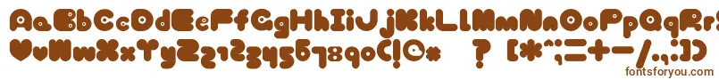 TokyoHoneyChan Font – Brown Fonts on White Background