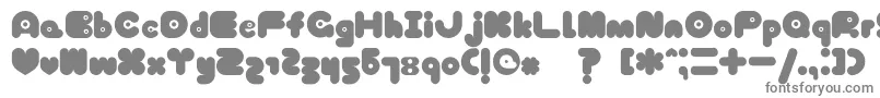 Шрифт TokyoHoneyChan – серые шрифты