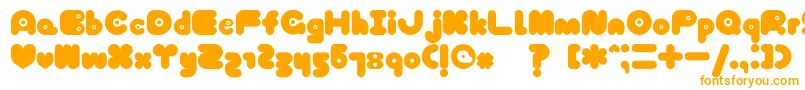 Шрифт TokyoHoneyChan – оранжевые шрифты