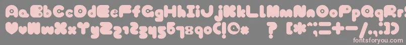 Шрифт TokyoHoneyChan – розовые шрифты на сером фоне