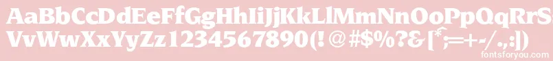 NoveltyUltraRegular Font – White Fonts on Pink Background