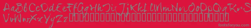 Шрифт SerialsT – серые шрифты на красном фоне