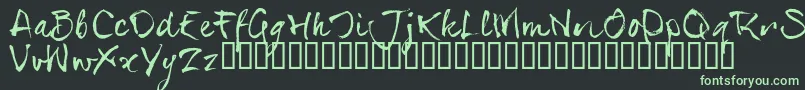 Шрифт SerialsT – зелёные шрифты на чёрном фоне