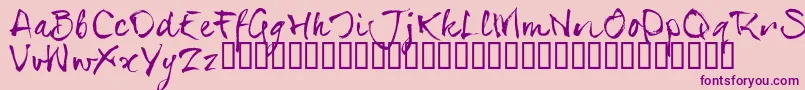 Шрифт SerialsT – фиолетовые шрифты на розовом фоне