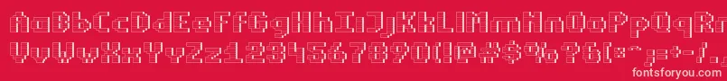 フォントEstrogw – 赤い背景にピンクのフォント