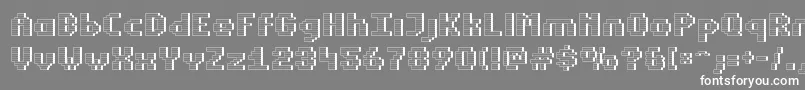 Estrogw Font – White Fonts on Gray Background
