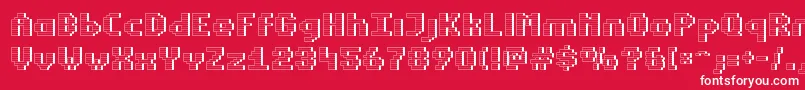 Estrogw Font – White Fonts on Red Background