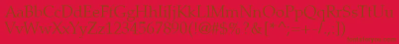Latinopal3Lightsh Font – Brown Fonts on Red Background