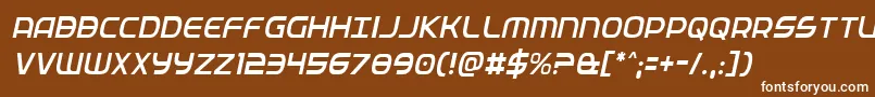 Fedservicelightcondital Font – White Fonts on Brown Background