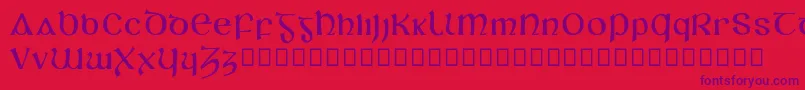 Slaine Font – Purple Fonts on Red Background