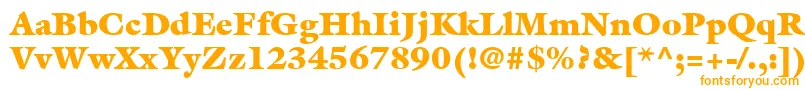 Шрифт ItcGalliardLtUltra – оранжевые шрифты