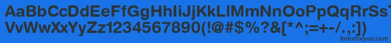 ContextRoundedSsiBold Font – Black Fonts on Blue Background