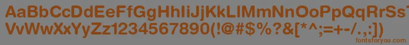 ContextRoundedSsiBold Font – Brown Fonts on Gray Background