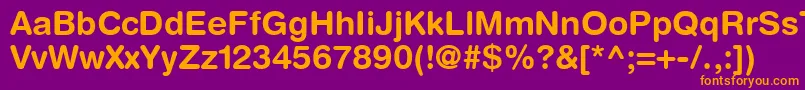 ContextRoundedSsiBold Font – Orange Fonts on Purple Background