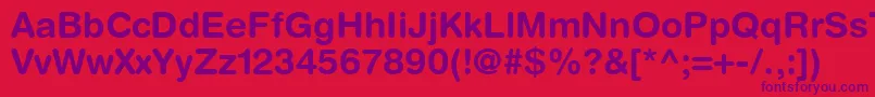 ContextRoundedSsiBold Font – Purple Fonts on Red Background