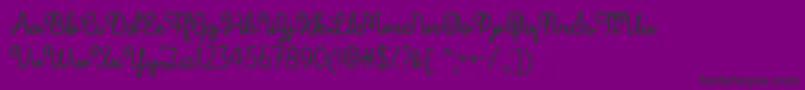 DecemberSkyTtf Font – Black Fonts on Purple Background