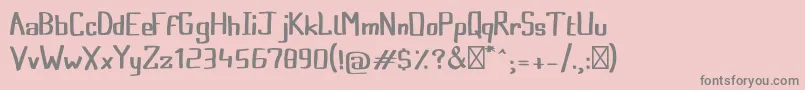 FroggyprincessRegular Font – Gray Fonts on Pink Background