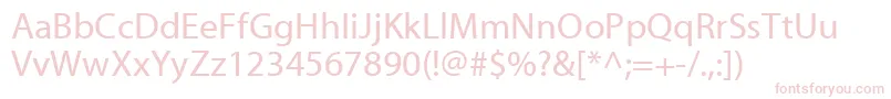 MyriadWebPro Font – Pink Fonts on White Background