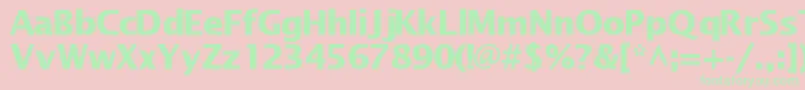 MachadosanssskBold Font – Green Fonts on Pink Background