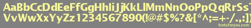 MachadosanssskBold Font – Yellow Fonts on Gray Background