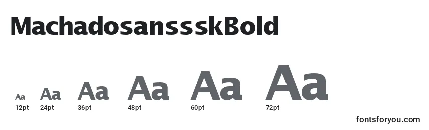 MachadosanssskBold Font Sizes