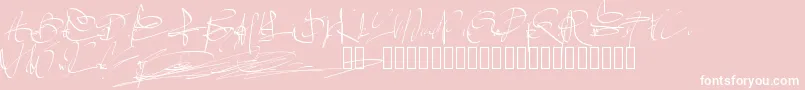 Saiba mais sobre a fonte Pwsignaturetwo Fonte Pwsignaturetwo – fontes brancas em um fundo rosa