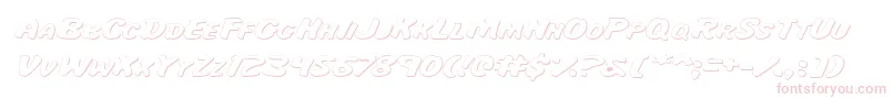 MissAmandaShadowItalexp Font – Pink Fonts on White Background