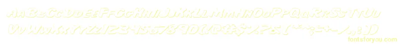 MissAmandaShadowItalexp-Schriftart – Gelbe Schriften