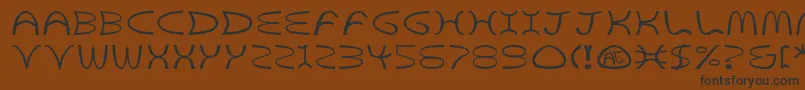 GoldenArchesBold Font – Black Fonts on Brown Background