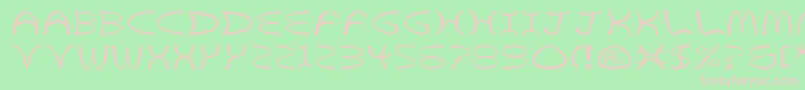 Шрифт GoldenArchesBold – розовые шрифты на зелёном фоне