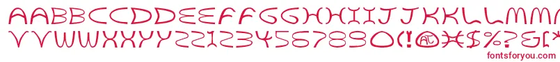GoldenArchesBold-fontti – punaiset fontit valkoisella taustalla