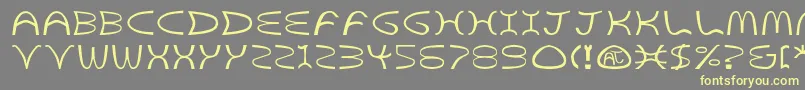 GoldenArchesBold Font – Yellow Fonts on Gray Background