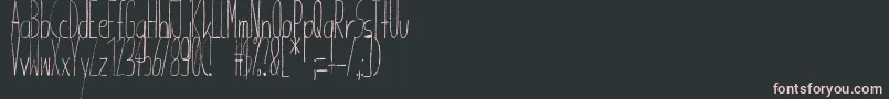 GiraffenhalsCondensed Font – Pink Fonts on Black Background
