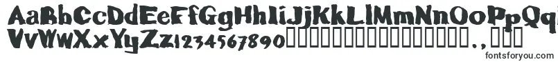 Шрифт Caljoetrial – широкие шрифты