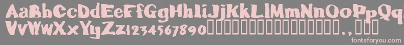Caljoetrial Font – Pink Fonts on Gray Background