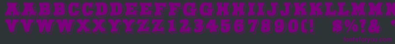 NorthFace-Schriftart – Violette Schriften auf schwarzem Hintergrund