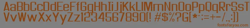 Asseenontv Font – Brown Fonts on Gray Background