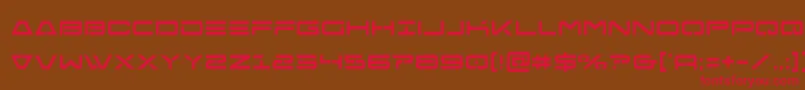 Freeagentcond Font – Red Fonts on Brown Background