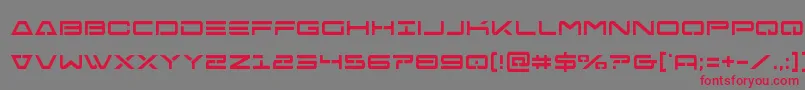 Freeagentcond Font – Red Fonts on Gray Background