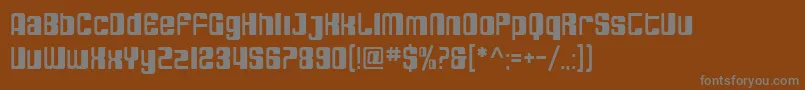 Шрифт SfDecotechno – серые шрифты на коричневом фоне